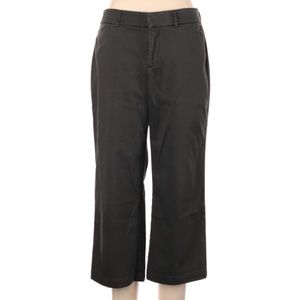 Dockers Black Brown mid rise cropped Khaki's
